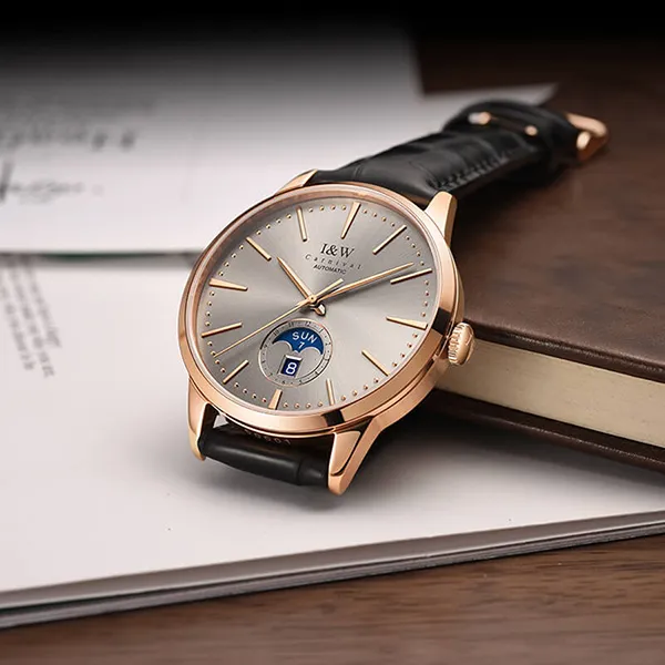 Đồng Hồ Nam I&W Carnival 541G1 Automatic Màu Xám Đen