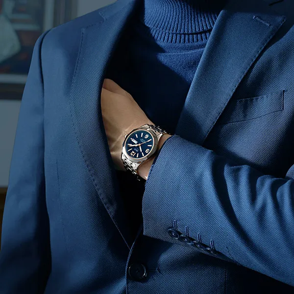 Đồng Hồ Nam I&W Carnival 550G1 Automatic Màu Xanh Bạc