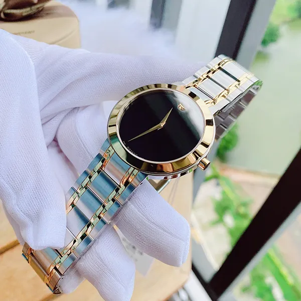 Đồng Hồ Nam Movado Stiri Two-Tone 0607278 Màu Đen Bạc