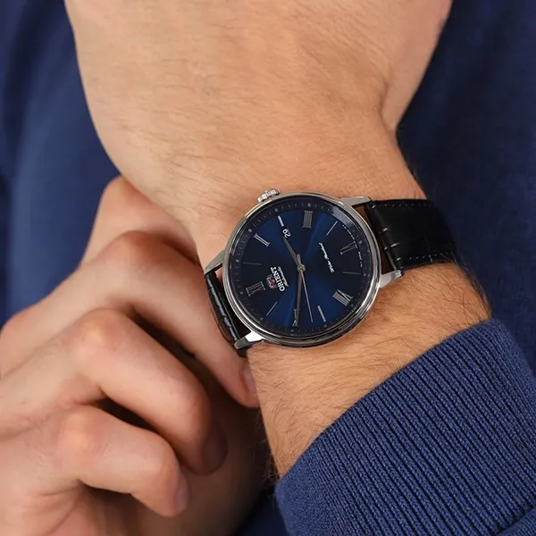 Đồng Hồ Nam Orient Automatic Watch RA-AC0J05L30B (RA-AC0J05L10B) Màu Bạc Xanh Navy