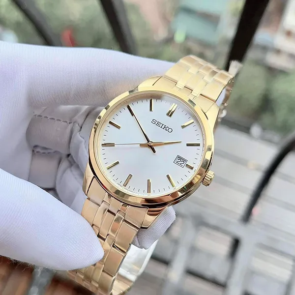 Đồng Hồ Nam Seiko Regular SUR404P1 Màu Vàng Gold