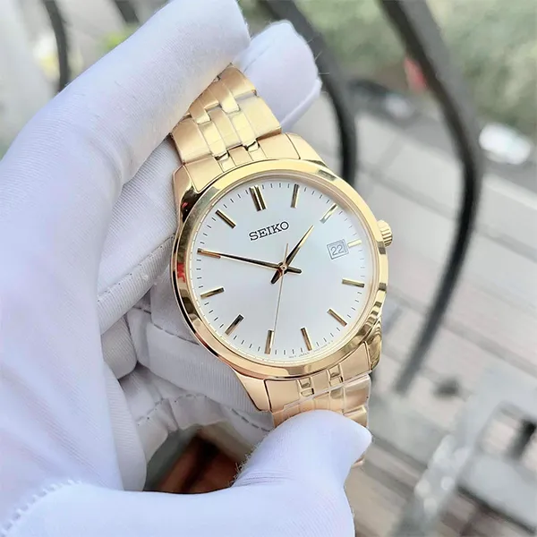 Đồng Hồ Nam Seiko Regular SUR404P1 Màu Vàng Gold