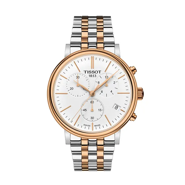 Đồng Hồ Nam Tissot Carson Premium Chronograph T122.417.22.011.00 Màu Demi ( Bạc - Vàng Hồng) - Đồng hồ - Vua Hàng Hiệu