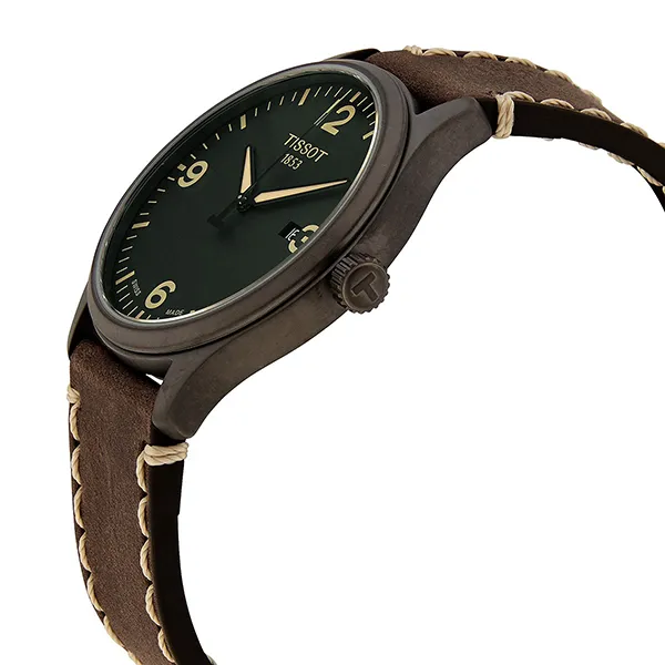 Đồng Hồ Nam Tissot Gent XL Quartz T137.410.16.041.00 Màu Nâu Xanh