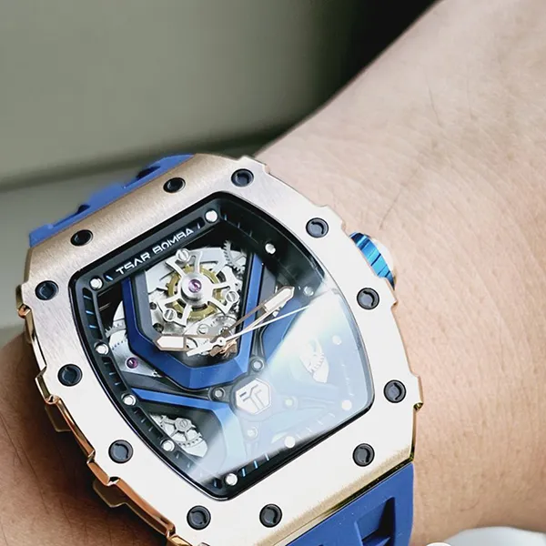 Đồng Hồ Nam Tsar Bomba Mechanical Waterproof TB8206A-GBLUE Màu Xanh Blue