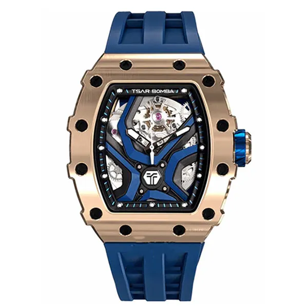 Đồng Hồ Nam Tsar Bomba Mechanical Waterproof TB8206A-GBLUE Màu Xanh Blue