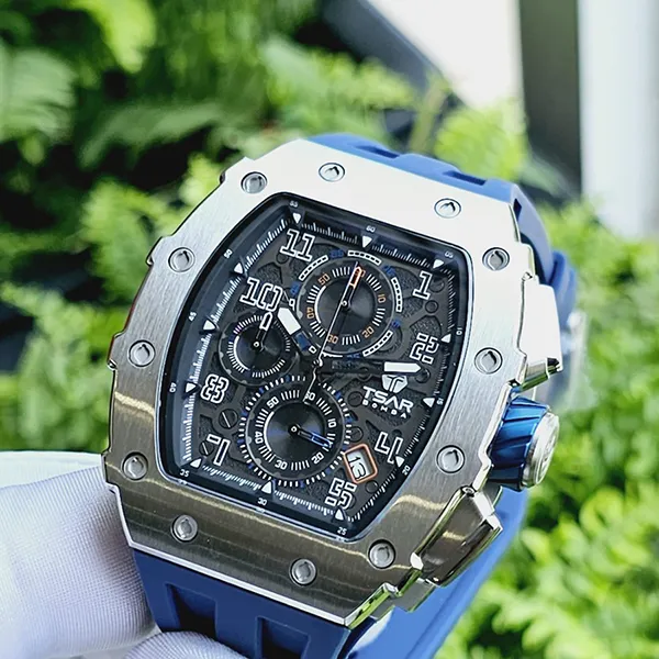 Đồng Hồ Nam Tsar Bomba TB8204Q-SBLUE Màu Xanh Bạc - Đồng hồ - Vua Hàng Hiệu