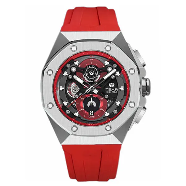 Đồng Hồ Nam Tsar Bomba Waterproof Sports TB8805Q-SR Màu Đỏ - Đồng hồ - Vua Hàng Hiệu