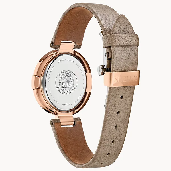 Đồng Hồ Nữ Citizen Eco-Drive Capella Rose Gold EX1513-00Y Màu Nâu