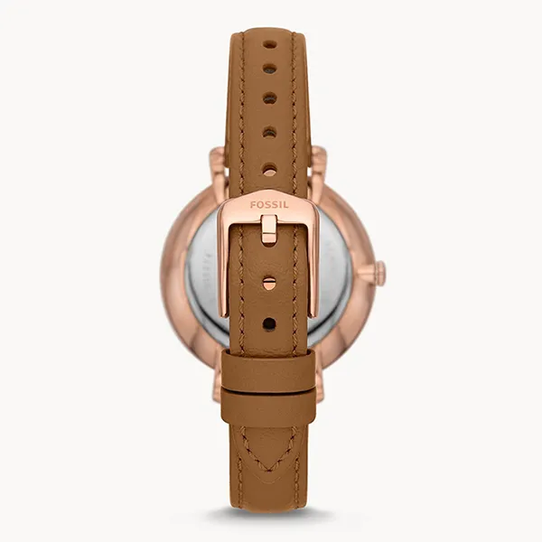 Đồng Hồ Nữ Fossil Jacqueline Leather Watch ES5274 Màu Nâu