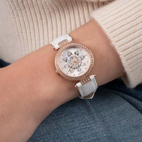 Đồng Hồ Nữ Guess GW0382L3 White Dial Leather Ladies Watch Màu Trắng - Đồng hồ - Vua Hàng Hiệu