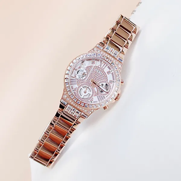 Đồng Hồ Nữ Guess Ladies Moonlight Rose Gold Watch GW0320L3 Màu Vàng Hồng - 4