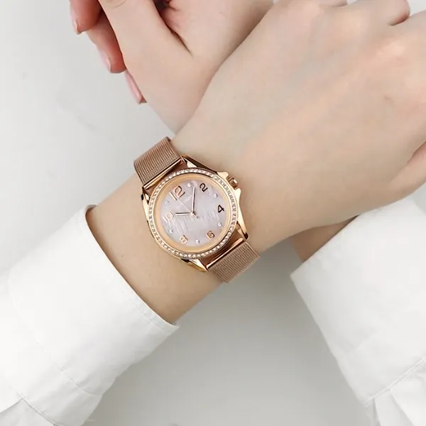 Đồng Hồ Nữ Sunlight Watches For Women 337337 Màu Vàng Hồng