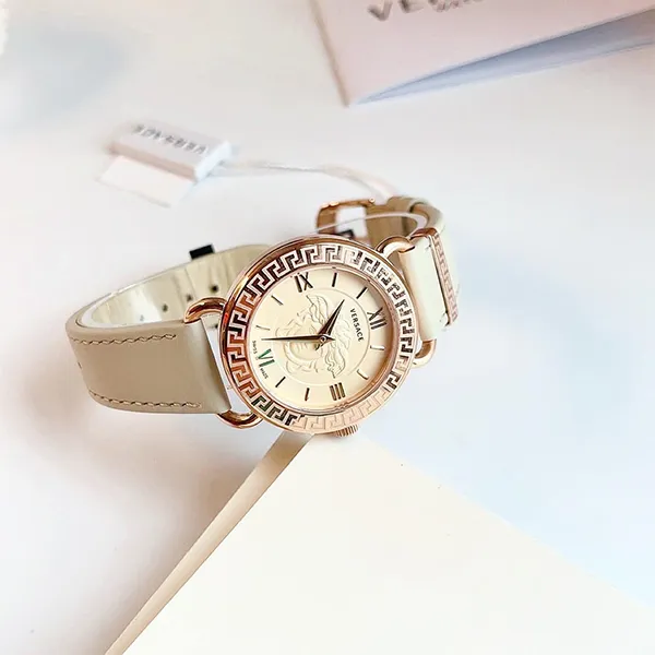 Đồng Hồ Nữ Versace Medusa Quartz Ivory Dial Ladies Watch VEPU01021 Màu Kem Vàng Hồng - Đồng hồ - Vua Hàng Hiệu