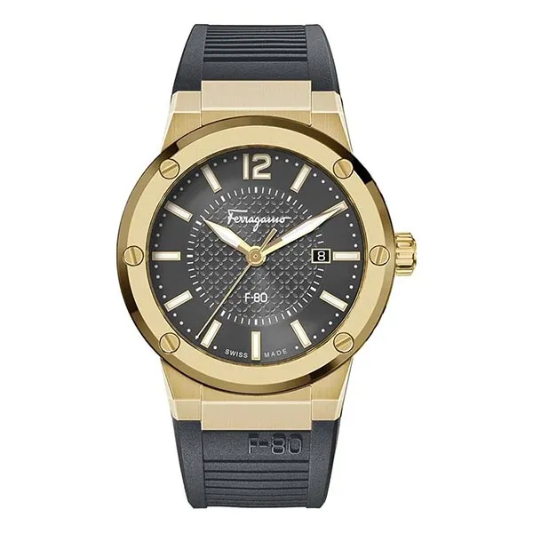 Đồng Hồ Nam Salvatore Ferragamo F-80 SFHY02122 Màu Đen Vàng