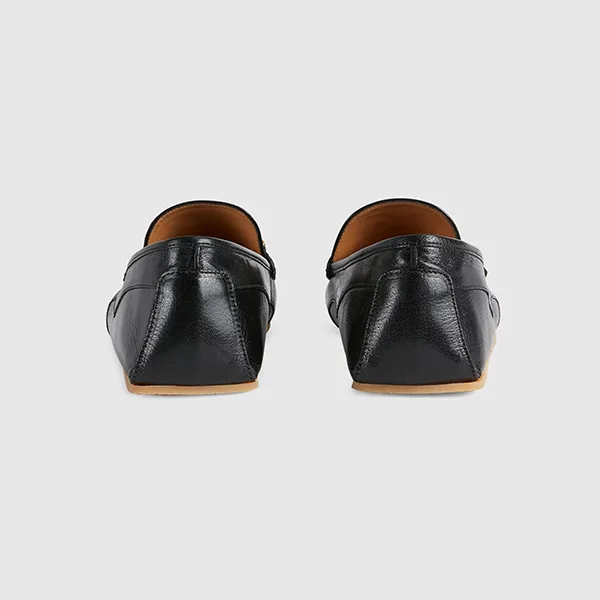Giày Lười Nam Gucci Loafer With Interlocking G Horsebit 655519 1XO00 1000 Màu Đen Size 39.5