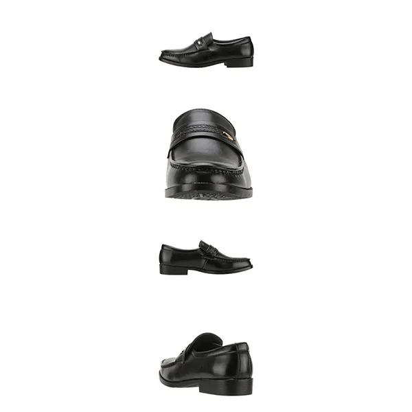 Giày Tây Nam On & Off Men's Business Shoes Loafer Slip-On 650 Màu Đen Size 42.5