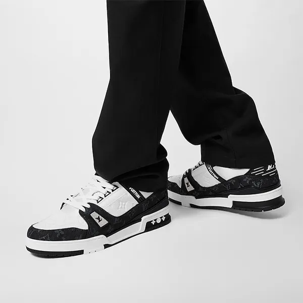 Giày Thể Thao Louis Vuitton LV Trainer White Black 1A9JG9 Màu Đen Trắng Size 40 - Giày - Vua Hàng Hiệu