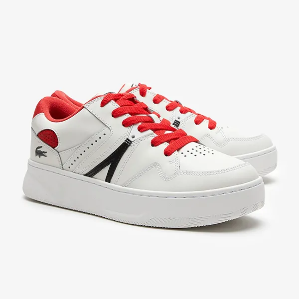 Giày Thể Thao Nam Lacoste Men's L005 Leather Colour-Pop Trainers 44SMA0117 Màu Trắng Phối Đỏ Size 40.5 - Giày - Vua Hàng Hiệu