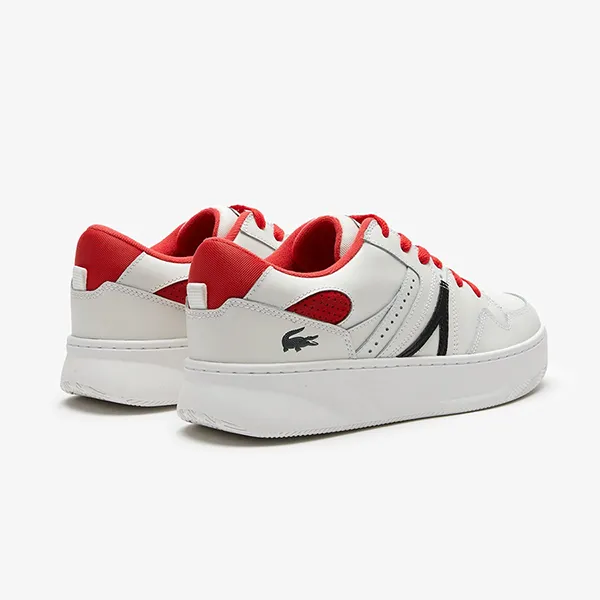 Giày Thể Thao Nam Lacoste Men's L005 Leather Colour-Pop Trainers Màu Trắng Phối Đỏ Size 43