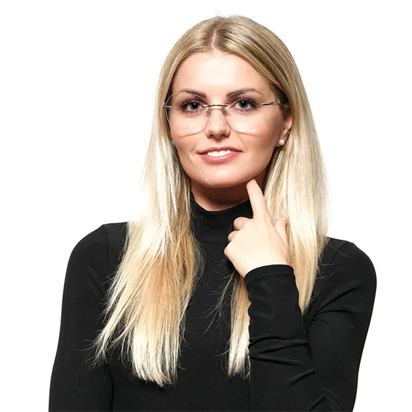 Gọng Kính Nữ Swarovski Eyeglasses Silver Frame SK5345 016 Màu Xanh Blue Bạc