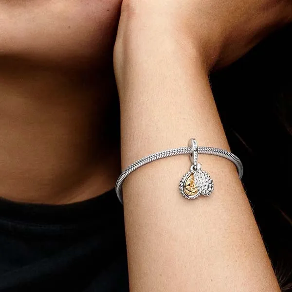 Hạt Vòng Charm Nữ Pandora Durian Fruit Dangle 769391C00 Màu Bạc