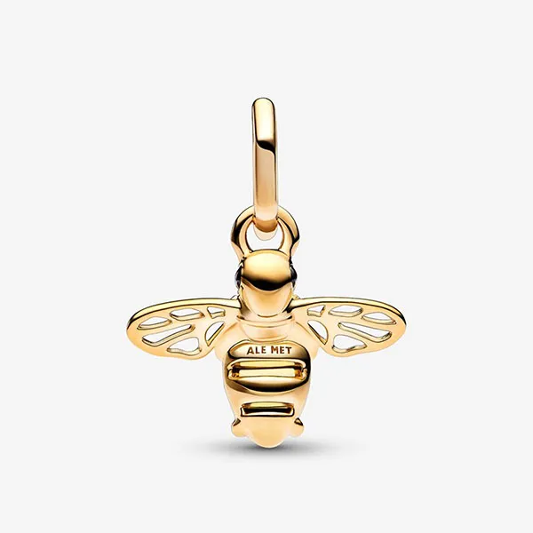Hạt Vòng Charm Nữ Pandora Sparkling Bee Dangle 762672C01 Màu Vàng