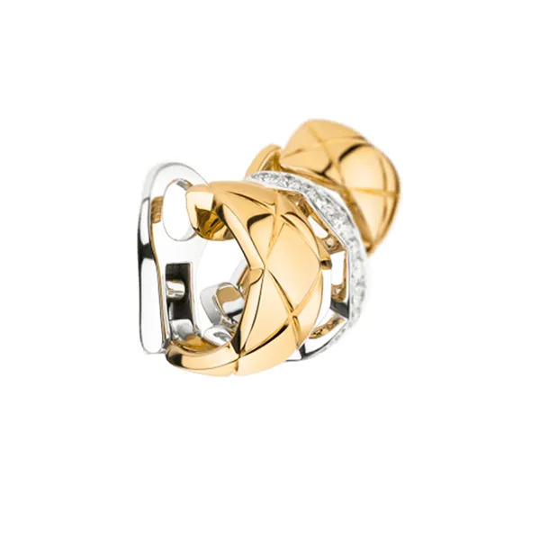 Khuyên Tai Nữ Chanel Coco Crush Earrings J11191 Màu Vàng (Chế Tác) - 4
