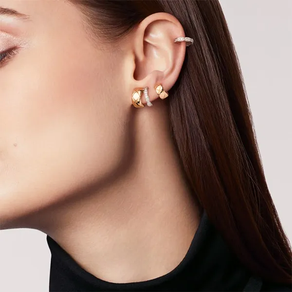 Khuyên Tai Nữ Chanel Coco Crush Earrings J11191 Màu Vàng (Chế Tác) - 1