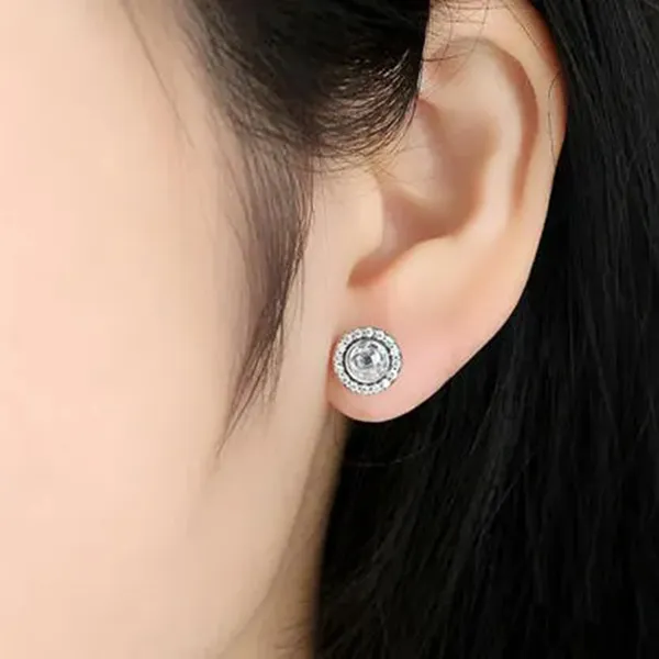 Khuyên Tai Nữ Pandora Brilliant Legacy Stud Earrings 290553CZ Màu Bạc