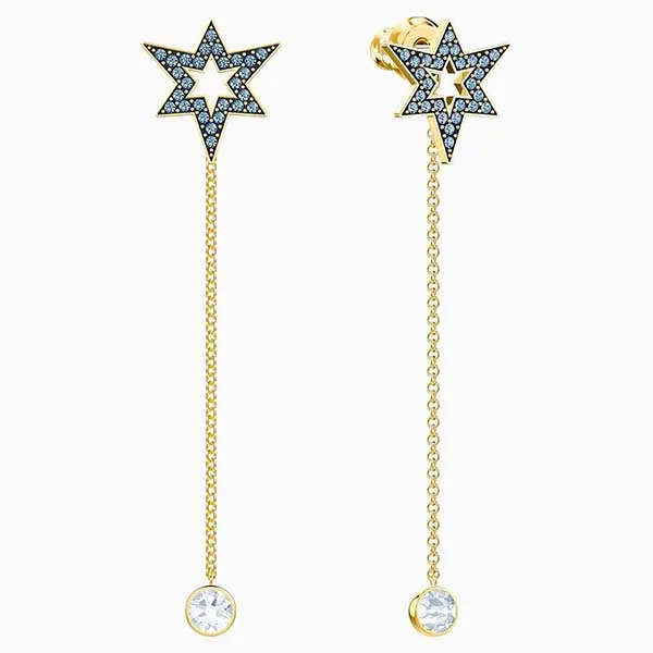 Khuyên Tai Nữ Swarovski Mastery Women's Earring 5416585 Màu Vàng Xanh