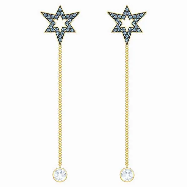 Khuyên Tai Nữ Swarovski Mastery Women's Earring 5416585 Màu Vàng Xanh