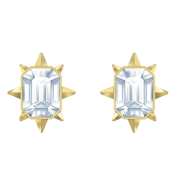 Khuyên Tai Nữ Swarovski Tarot Magic Crystal Stud Earrings 5494019 Màu Vàng Gold