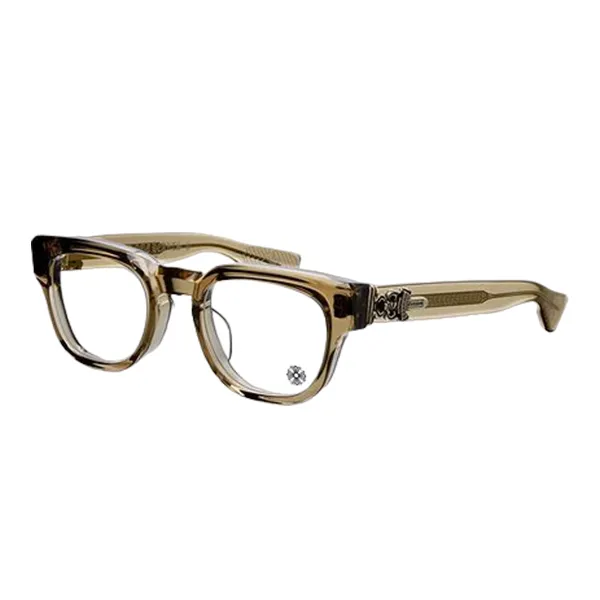 Kính Mắt Cận Chrome Hearts Cuntvoluted Ary Màu Nâu Vàng