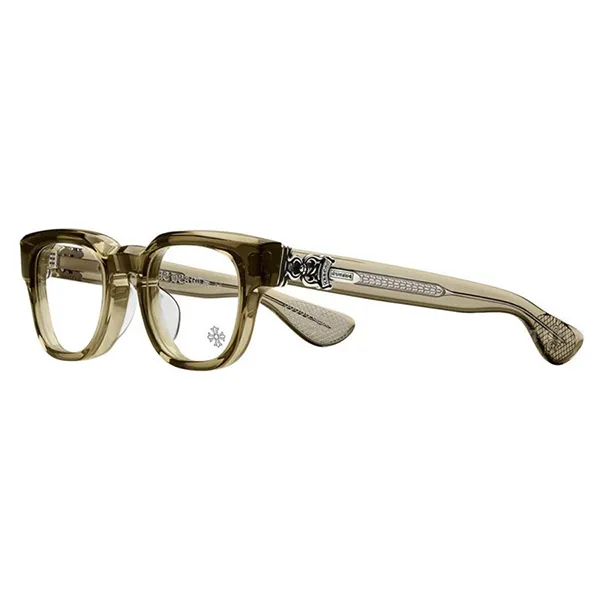 Kính Mắt Cận Chrome Hearts Cuntvoluted Ary Màu Nâu Vàng
