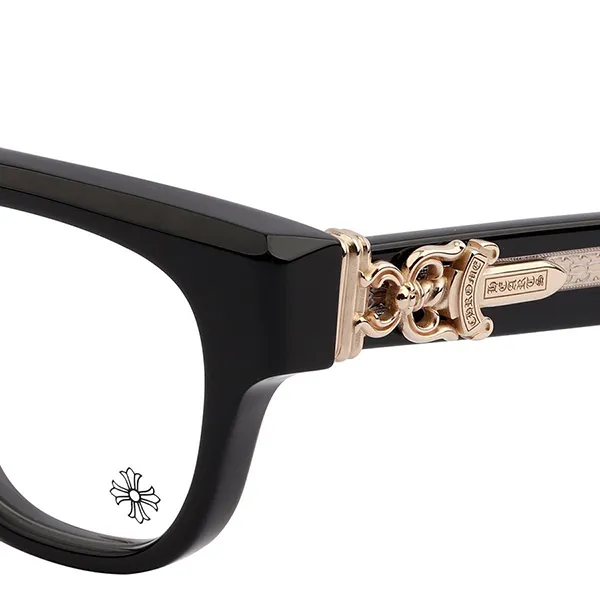Kính Mắt Cận Chrome Hearts Cuntvoluted BK-18KGP Màu Đen