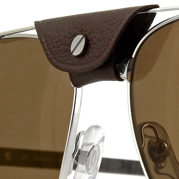 Kính Mát Cartier Buffalo Polarised Sunglasses CT0096S 005 Màu Nâu