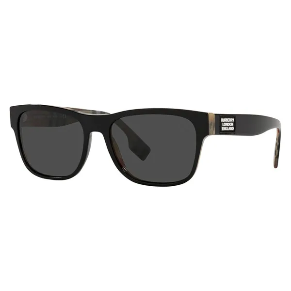 Kính Mát Nam Burberry Carter Grey Square Men's Sunglasses BE4309 383887 57 Màu Đen Xám