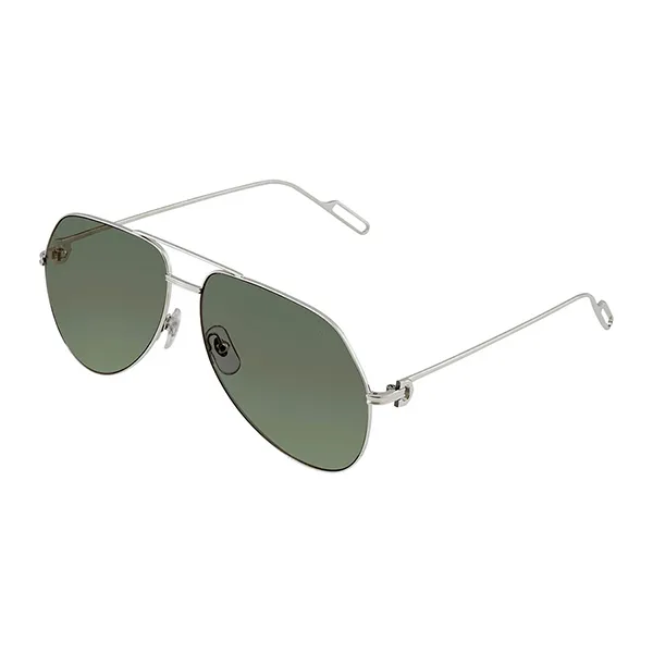 Kính Mát Nam Cartier Green Pilot Men's Sunglasses CT0110S 008 Màu Xanh - Kính mắt - Vua Hàng Hiệu