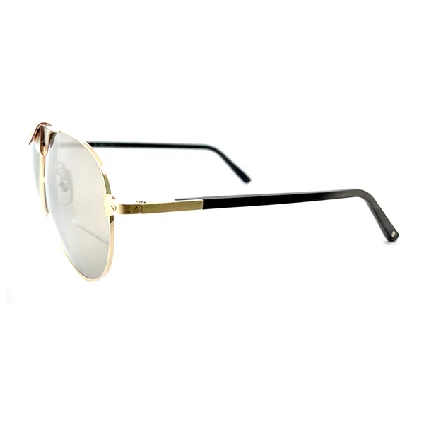 Kính Mát Nam Cartier Polarised Sunglasses CT0096S 003 Màu Vàng - Kính mắt - Vua Hàng Hiệu