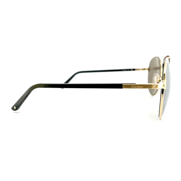 Kính Mát Nam Cartier Polarised Sunglasses CT0096S 003 Màu Vàng - Kính mắt - Vua Hàng Hiệu