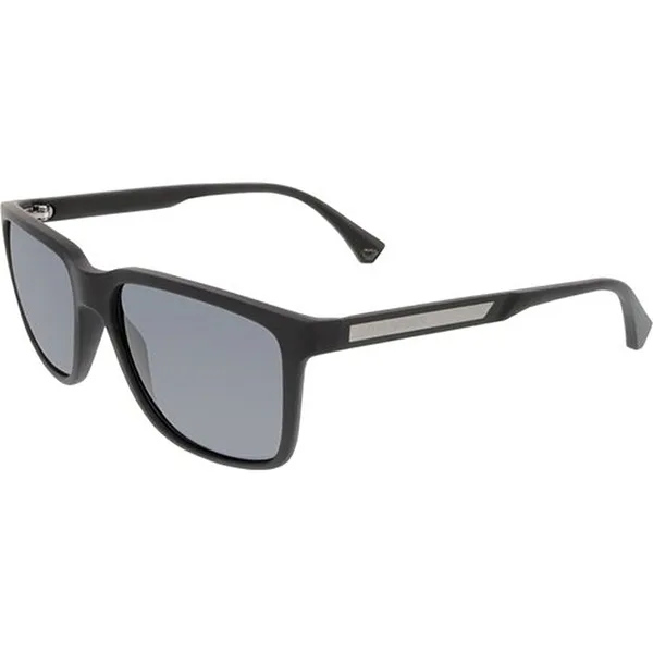 Kính Mát Nam Emporio Armani Polarized Grey Square Men's Sunglasses EA4047 506381 56 Màu Đen Xám