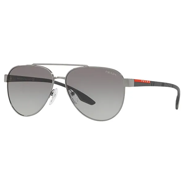 Kính Mát Nam Prada Men Linea Rossa 58mm Gunmetal Sunglasses PS54TS-5AV3M158 Màu Xám - Kính mắt - Vua Hàng Hiệu