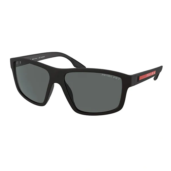 Kính Mát Nam Prada Men Linea Rossa 60mm Black Rubber Sunglasses PS-02XS-DG002G Màu Đen - Kính mắt - Vua Hàng Hiệu