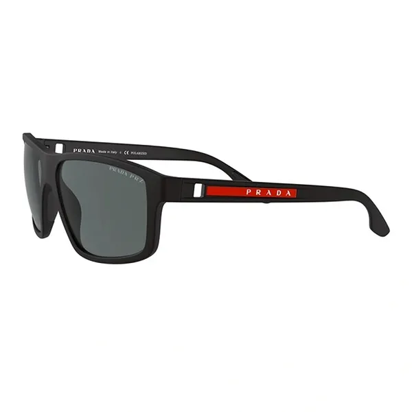 Kính Mát Nam Prada Men Linea Rossa 60mm Black Rubber Sunglasses PS-02XS-DG002G Màu Đen - Kính mắt - Vua Hàng Hiệu