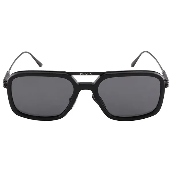 Kính Mát Nam Prada Polarized Dark Gray Square Men's Sunglasses PR 57ZS 1BO5Z1 55 Màu Đen - Kính mắt - Vua Hàng Hiệu