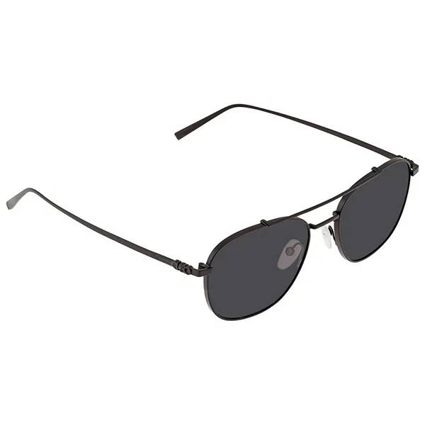 Kính Mát Nam Salvatore Ferragamo Dark Grey Pilot Men's Sunglasses SF200S 002 54 Màu Xám Đen - Kính mắt - Vua Hàng Hiệu