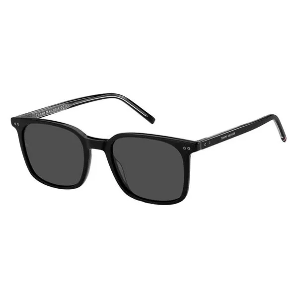 Kính Mát Nam Tommy Hilfiger Grey Square Men's Sunglasses TH 1938/S 0807/IR 53 Màu Đen Xám