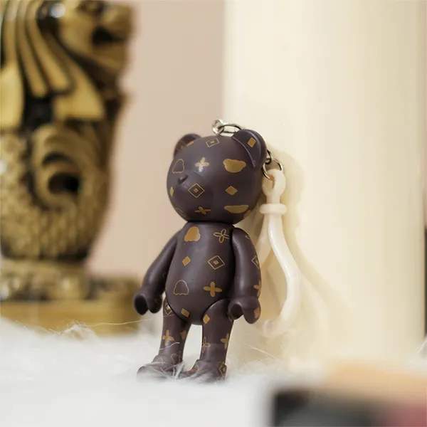 Móc Khóa Charm TTWN BEAR GS004 Màu Nâu Đậm