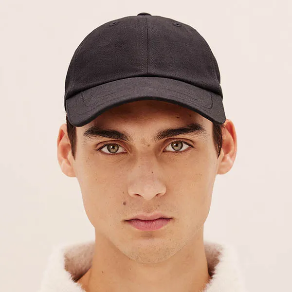 Mũ Jacquemus La Casquette Le Papier Signature Baseball Cap Màu Đen Size 56